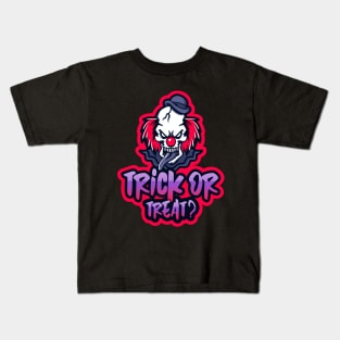 Evil Clown Trick or Treat Kids T-Shirt